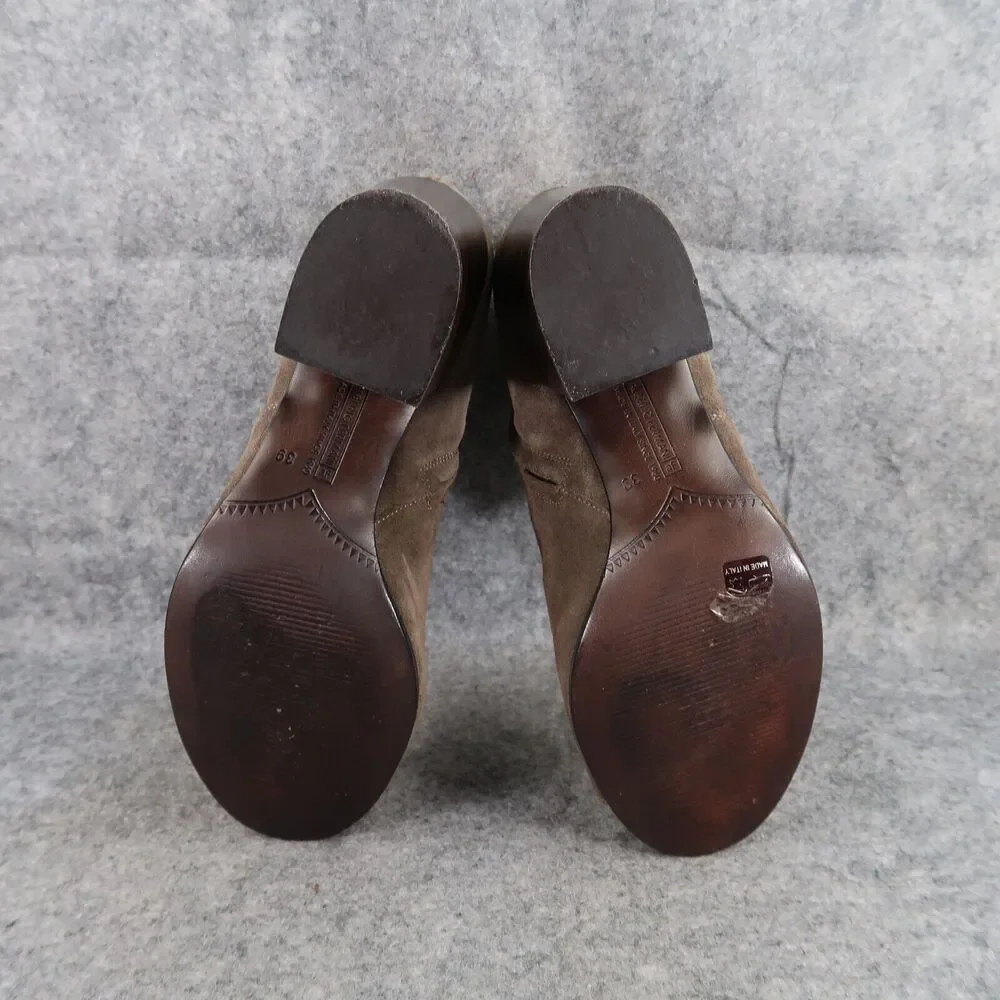 Alberto Fermani Shoes Womens 39 Booties Fashion Leather Cutout Open Toe Brown